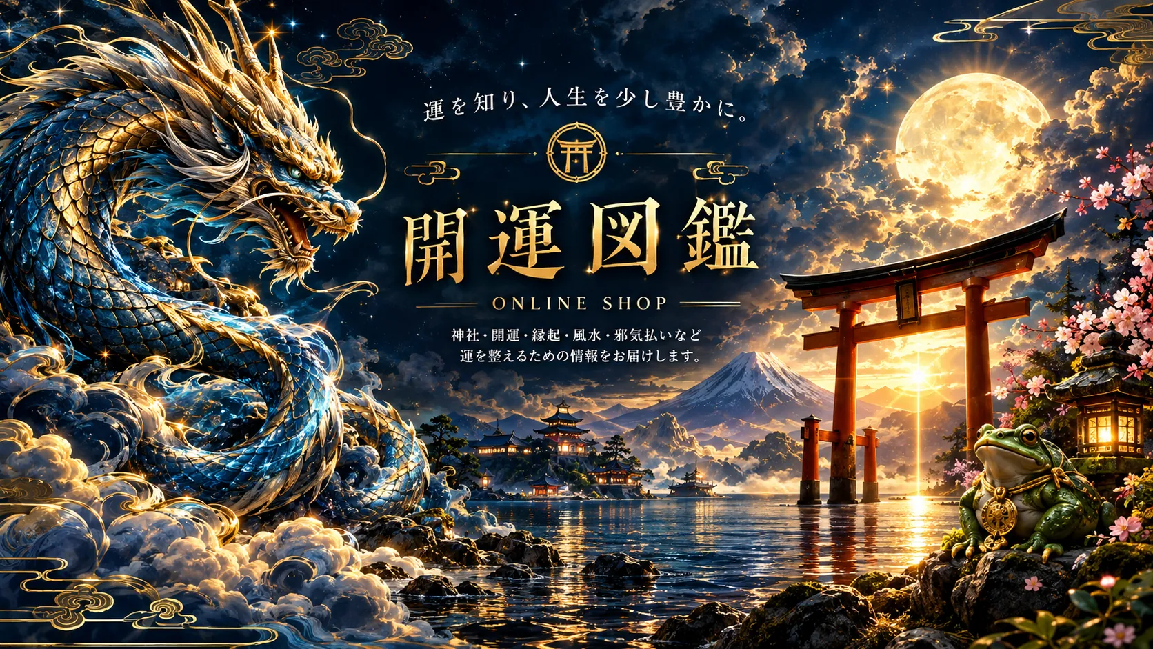運を知り、人生を少し豊かに。開運図鑑 ONLINE SHOP 神社・開運・縁起・風水・邪気払いなど運を整えるための情報をお届けします。
