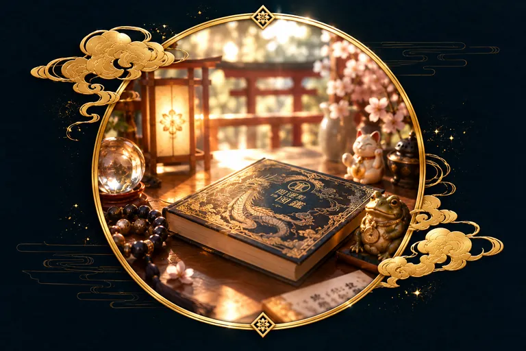 開運図鑑の本と縁起物